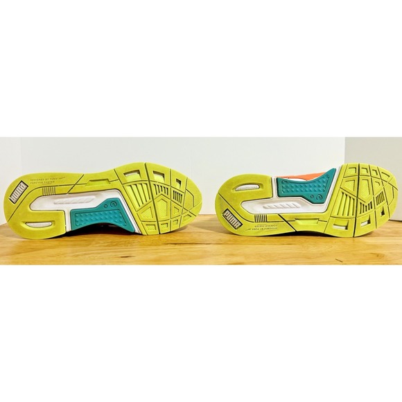 PUMA Mirage Sport Remix Sneakers Women's 7 White Orange Teal 384074-02 - Picture 6 of 11